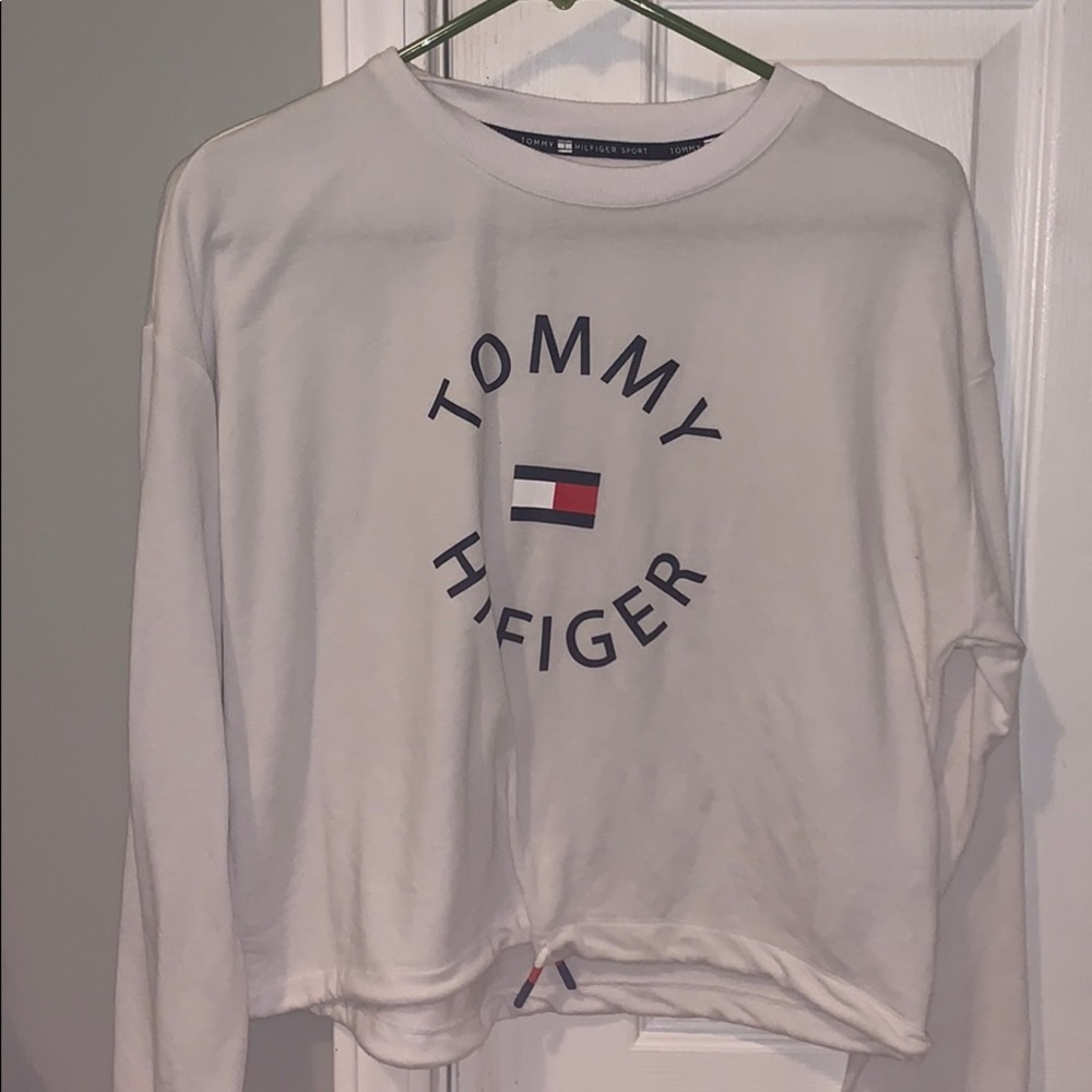 drawstring tommy hoodie